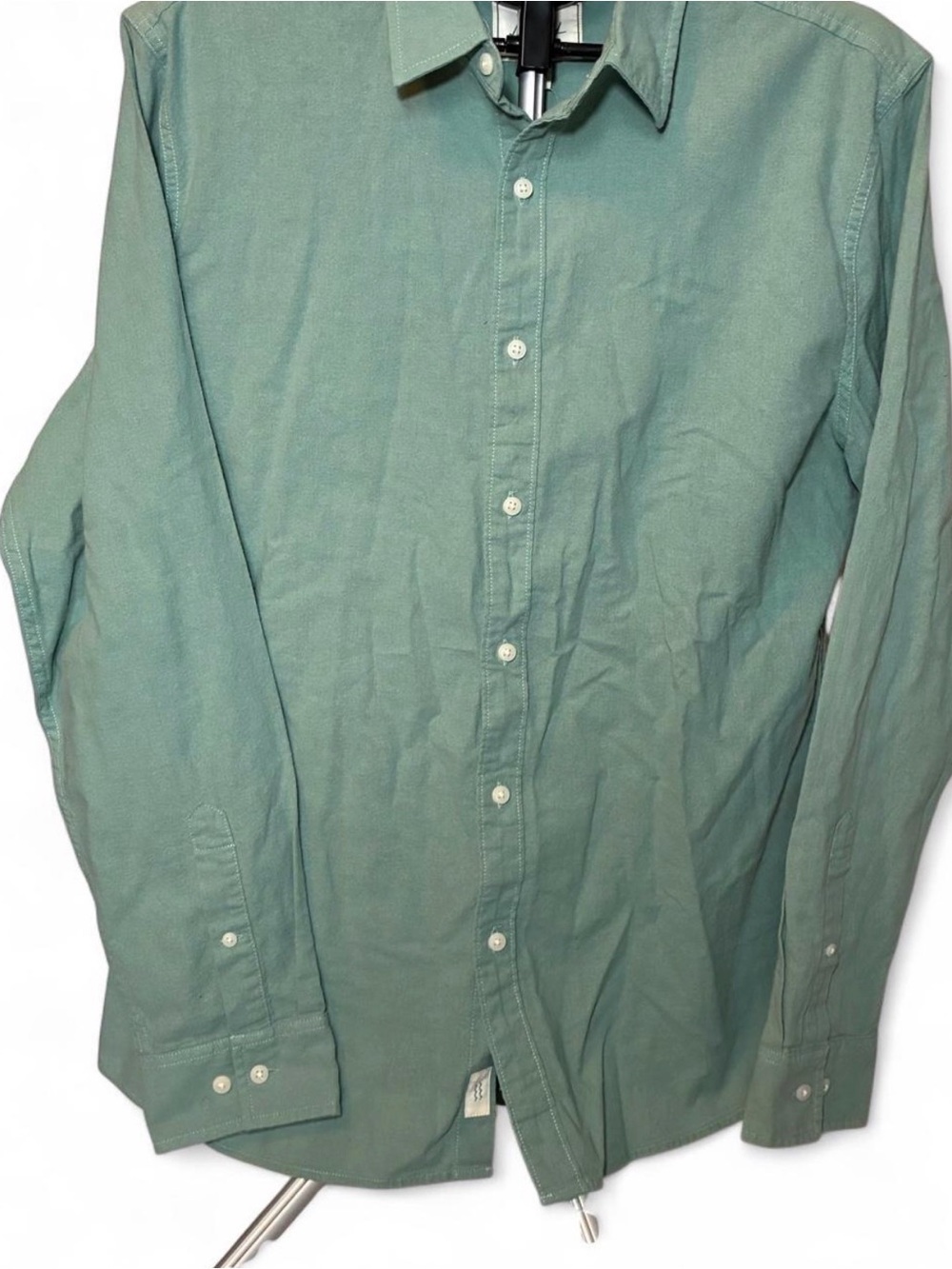 Bixby Nomad Horton Soft Twill 100% cotton green slim fit button down shirt